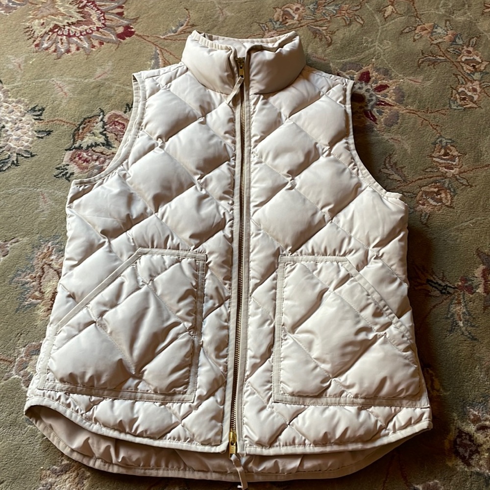 Jcrew cream vest